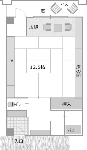 【飛翔亭】12.5帖和室間取